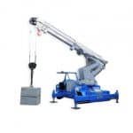 Mobile cranes and spider cranes with lifting capacity up to 25.000 kg.
