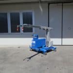 Electric crane for mold lifting with capacity up to 750 kg.