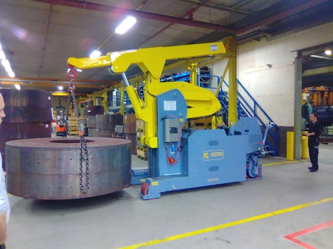 Electric crane for handling molds in the tire production sector Minidrel 100S_ARR