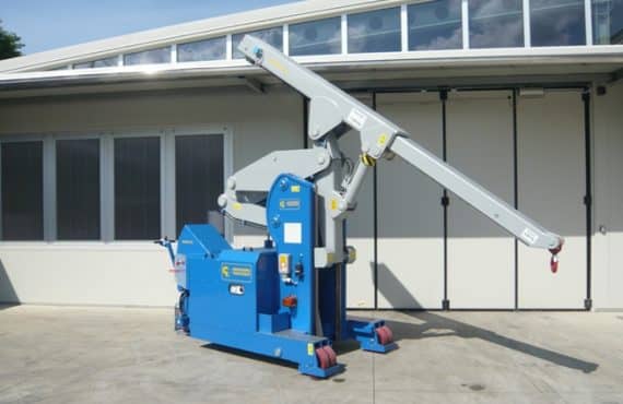 Electric crane for handling molds in the tire production sector Minidrel 75S_ARR